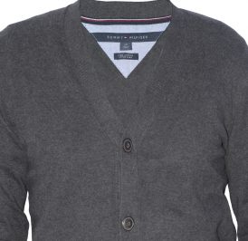 Suéter Tommy Hilfiger Masculino 0857899970-036 S Cinza Escuro - Imagem 1