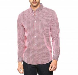 Camisa Tommy Hilfiger Masculino 08578A5866-946 XXL Vermelho Branco - Imagem 1