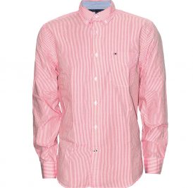 Camisa Tommy Hilfiger Masculino 08578A6502-670 XL Vermelho Listrado - Imagem 1