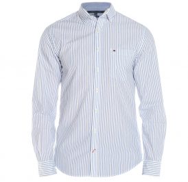 Camisa Tommy Hilfiger Masculino 08578A7891-422 XXL Branco Azul - Imagem 1