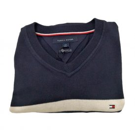 Suéter Tommy Hilfiger Masculino 08578B3004-143 S Azul - Imagem 1