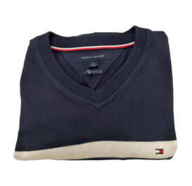Suéter Tommy Hilfiger Masculino 08578B3004-143 XL Azul - Imagem 2