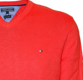 Suéter Tommy Hilfiger Masculino 0867802697-611 S Vermelho - Imagem 1