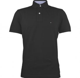 Camiseta Tommy Hilfiger Polo Masculino 0867802698-060 XL Preto - Imagem 1