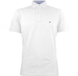 Camiseta Tommy Hilfiger Polo Masculino 0867802698-100 S Branco - Imagem 1