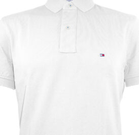 Camiseta Tommy Hilfiger Polo Masculino 0867802698-100 XXL Branco - Imagem 3