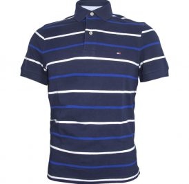 Camiseta Tommy Hilfiger Polo Masculino C8878A7672-422 L Azul Marinho - Imagem 1