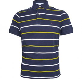 Camiseta Tommy Hilfiger Polo Masculino C8878A7672-493 S Azul - Imagem 1