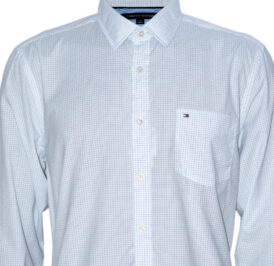 Camisa Tommy Hilfiger Masculino C8878A7739-422 L Azul Xadrez Claro - Imagem 2