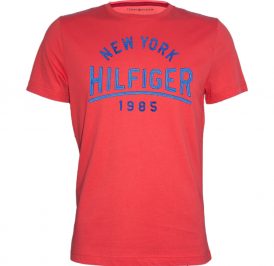 Camiseta Tommy Hilfiger Masculino C8878A7801-611 M Vermelho - Imagem 1