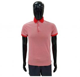 Camiseta Tommy Hilfiger Polo Masculino MW0MW00413-654 L - Vermelho - Imagem 1