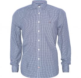 Camisa Tommy Hilfiger Masculino MW0MW00510-902 S Azul Marinho Xadrez - Imagem 1