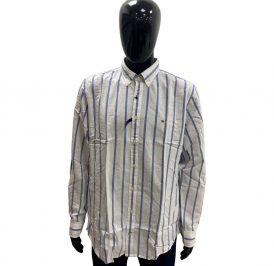 Camisa Tommy Hilfiger Masculino MW0MW00638-902 XL - Branco Azul - Imagem 1