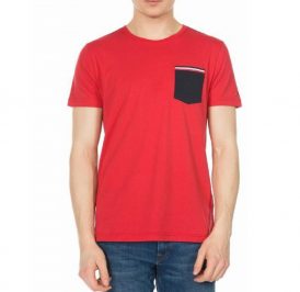 Camiseta Tommy Hilfiger Masculino MW0MW00781-654 S Vermelho - Imagem 1