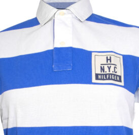 Camiseta Tommy Hilfiger Polo Masculino MW0MW00805-902 M Branco / Azul - Imagem 2