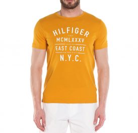 Camiseta Tommy Hilfiger Masculino MW0MW00820-707 XL Mostarda - Imagem 1