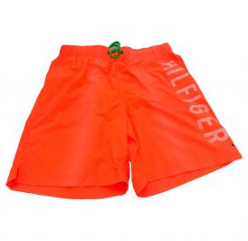 Short De Praia Tommy Hilfiger Masculino MW0MW00901-013 M - Laranja Neon - Imagem 1