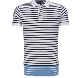 Camiseta Tommy Hilfiger Polo Masculino MW0MW01259-902 M Branco / Preto - Imagem 3