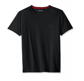 Camiseta Tommy Hilfiger Masculino MW0MW01681-083 L Preto - Imagem 1