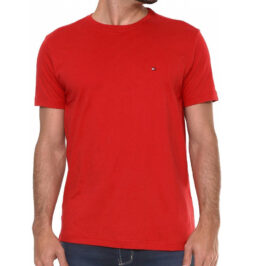 Camiseta Tommy Hilfiger Masculino MW0MW01681-654 M Vermelho - Imagem 2