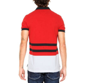Camiseta Tommy Hilfiger Polo Masculino MW0MW02421-902 M Vermelho / Preto - Imagem 2