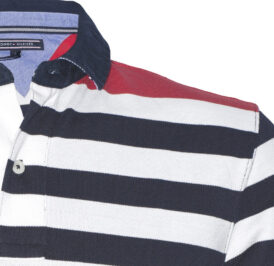 Camiseta Tommy Hilfiger Polo Masculino MW0MW02423-903 S Vermelho / Preto - Imagem 3