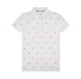 Camiseta Tommy Hilfiger Polo Feminina RM17648533-100 MD Branco - Imagem 1