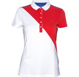 Camiseta Tommy Hilfiger Polo Feminina RM37678962-100 S Azul Marinho/Branco - Imagem 1