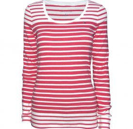 Camiseta Tommy Hilfiger Feminina RM37679930-612 S Branco Rosa - Imagem 1