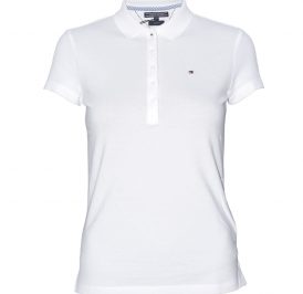 Camiseta Tommy Hilfiger Polo Feminina RM87676591-100 S Branco Fashon - Imagem 1