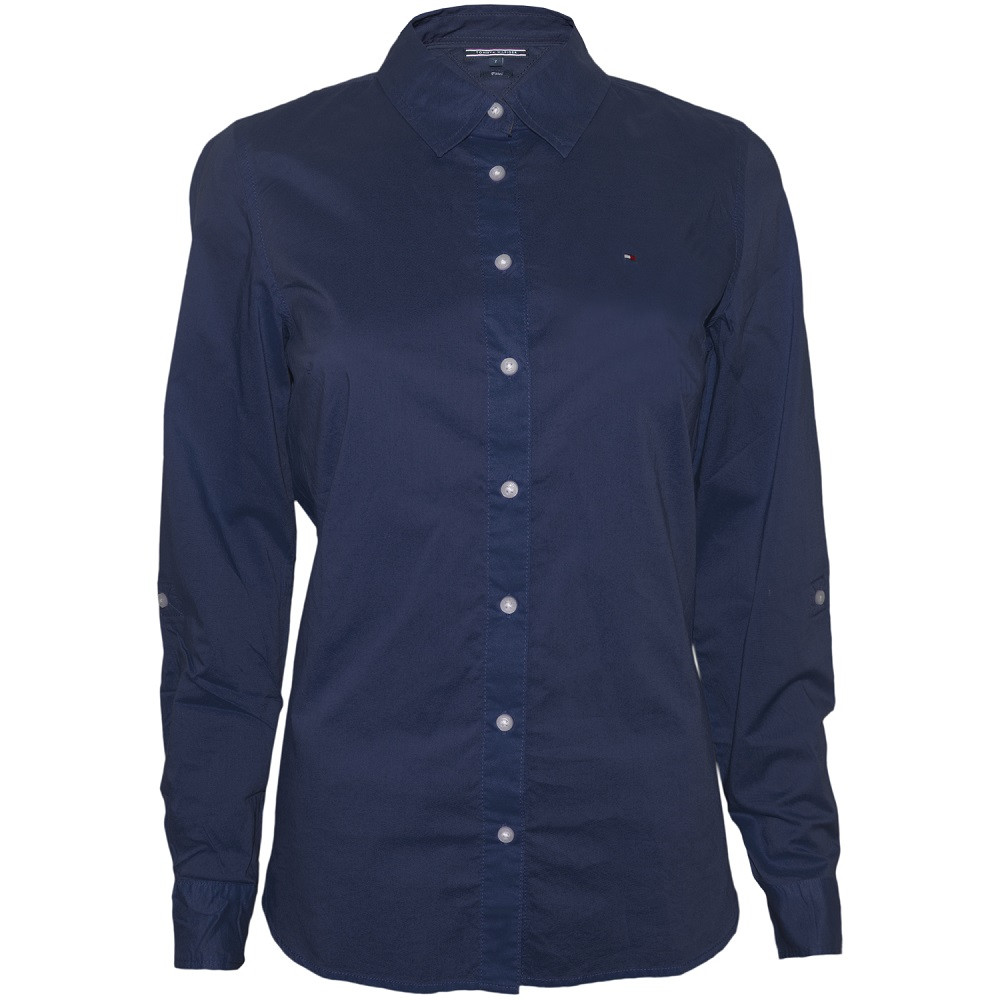 TOMMY HILFIGER CAMISA F WW0WW17362-100-06 BRANCO M/L - WW0WW17362-100-06 -  Roma Shopping - Seu Destino para Compras no Paraguai