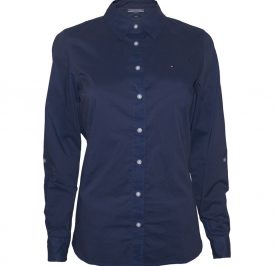 Camisa Tommy Hilfiger Feminina WW0WW11917-443 08 - Azul Marinho - Imagem 1