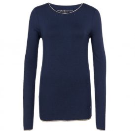 Blusa Tommy Hilfiger Feminina WW0WW14492-716 S - Azul Marinho - Imagem 1