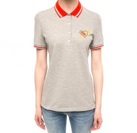 Camiseta Tommy Hilfiger Polo Feminina WW0WW17914-039 XL Cinza - Imagem 1