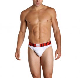 Cueca Calvin Klein Masculino U8807-100 M - Branco Vermelho - Imagem 1