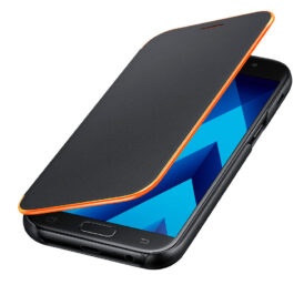 Capa Samsung para Galaxy A5 (2017) Neon Flip Cover - Preta EF-FA520PBEGWW - Imagem 3