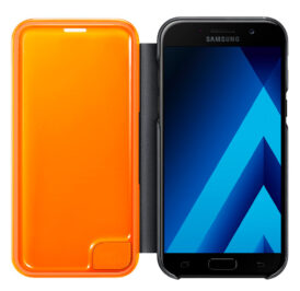 Capa Samsung para Galaxy A5 (2017) Neon Flip Cover - Preta EF-FA520PBEGWW - Imagem 4