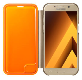 Capa Samsung para Galaxy A5 (2017) Neon Flip Cover - Dourada EF-FA520PFEGWW - Imagem 3