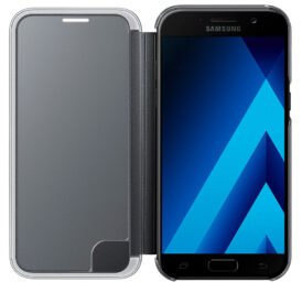 Capa Samsung para Galaxy A5 (2017) Clear View Cover - Preta EF-ZA520CBEGWW - Imagem 3
