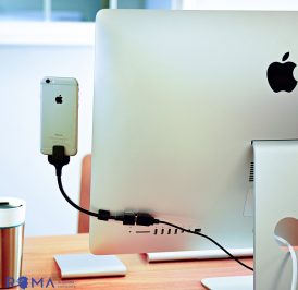 Cabo FuseChicken Usb-A/Lightning  20cm Bobine Blackout Everywhere mount Preto - LV8 - Imagem 1