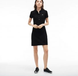 Vestido Lacoste Feminina EF6801-031 40  Preto - Imagem 1