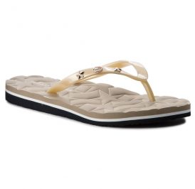 Chinelo Tommy Hilfiger Feminina FW0FW02656708-708 40 Beige - Imagem 1