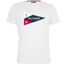 Camiseta Tommy Hilfiger Masculino MW0MW03569-118 M Branco - Imagem 1