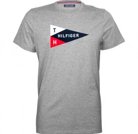Camiseta Tommy Hilfiger Masculino MW0MW03569-501 XL Cinza - Imagem 1