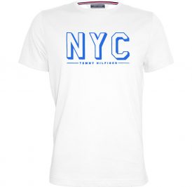 Camiseta Tommy Hilfiger Masculino MW0MW03576-112 M Branco - Imagem 1