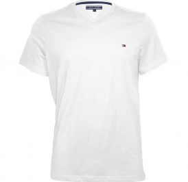 Camiseta Tommy Hilfiger Masculino MW0MW03669-112 M Branco - Imagem 1
