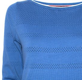 Suéter Tommy Hilfiger Feminina WW0WW21243-470 M Celeste - Imagem 1