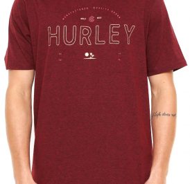 Camiseta Hurley Masculino AA1760-602 L - Vinho - Imagem 1