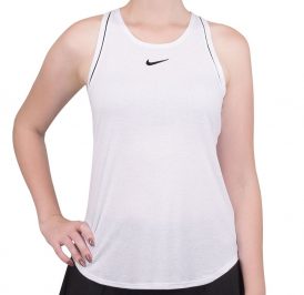 Camiseta Regata Nike Feminina 939314-100 M Branco Court Dry Tank - Imagem 1
