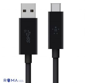 Cabo Belkin USB-C/USB 3.3ft (1m) F2CU029BT1M-BLK Preto - Imagem 1